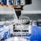 A close up view of a CNC machine in action